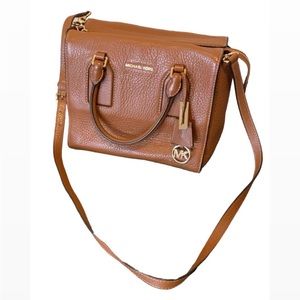 Michael Kors Selma Leather Crossbody Satchel Purse